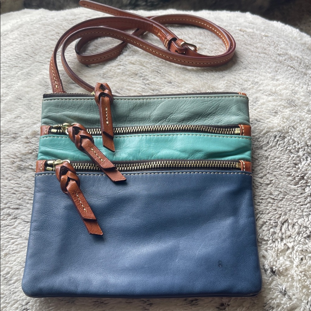 Colorful Leather Crossbody Bag